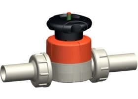 氣動隔膜閥，+GF+標準型 514型隔膜閥 帶SDR11對焊端